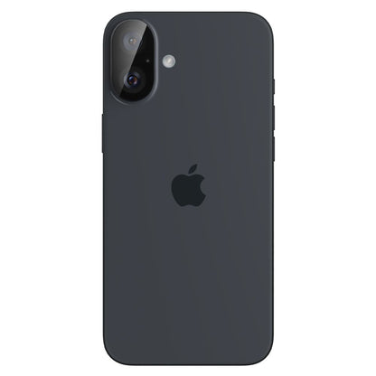 Beskyttelsesfilm til bagsidekameraet Spigen GlastR Optik til Apple iPhone 16 Plus / 16, Hærdet glas, Sæt med 2 stykker, Sort AGL07922