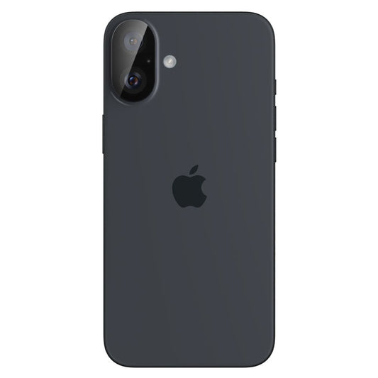 Beskyttelsesfilm til bagsidekameraet Spigen GlastR Optik til Apple iPhone 16 Plus / 16, Hærdet glas, Sæt med 2 stykker, Sort AGL07922