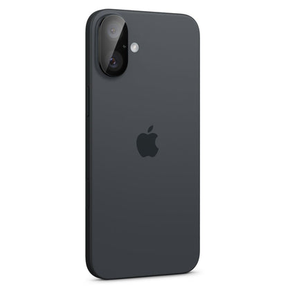 Beskyttelsesfilm til bagsidekameraet Spigen GlastR Optik til Apple iPhone 16 Plus / 16, Hærdet glas, Sæt med 2 stykker, Sort AGL07922