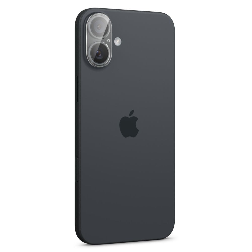 Beskyttelsesfilm til bagkamera Spigen GlastR Optik til Apple iPhone 16 Plus / 16, hærdet glas, sæt med 2 stk., gennemsigtig AGL07923