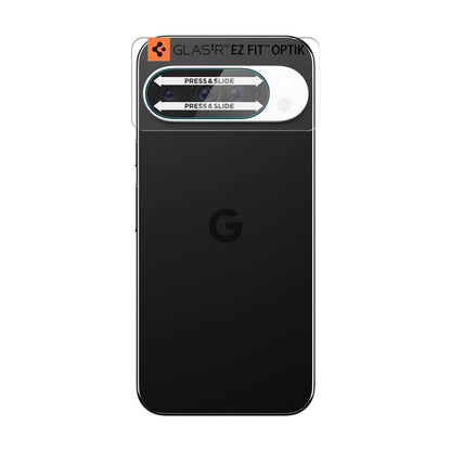 Beskyttelsesfilm til bagkamera Spigen GlastR Optik til Google Pixel 10 Pro, hærdet glas, sæt med 2 stk., gennemsigtig AGL09662