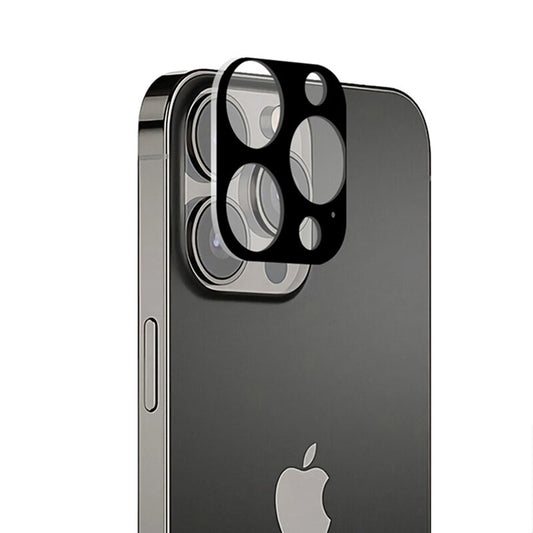 Techsuit bagkamera beskyttelsesfilm til Apple iPhone 13 Pro Max / 13 Pro, hærdet glas, sort