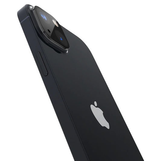 Techsuit bagkamera beskyttelsesfilm til Apple iPhone 14 Plus / 14, hærdet glas, sort
