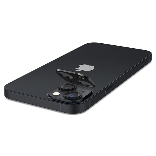 Techsuit bagkamera beskyttelsesfilm til Apple iPhone 14 Plus / 14, hærdet glas, sort