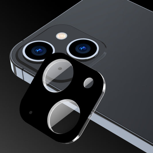 Techsuit beskyttelsesfilm til bagkamera til Apple iPhone 15 Plus / 15, hærdet glas, sort