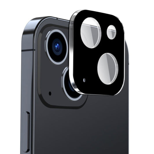 Techsuit beskyttelsesfilm til bagkamera til Apple iPhone 15 Plus / 15, hærdet glas, sort