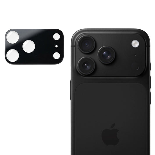 Techsuit bagkamera beskyttelsesfilm til Apple iPhone 18 Pro Max, hærdet glas, sort