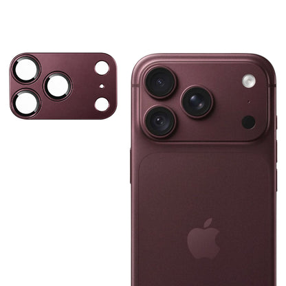 Techsuit Rear Camera Protector for Apple iPhone 18 Pro, Tempered Glass, Burgundy