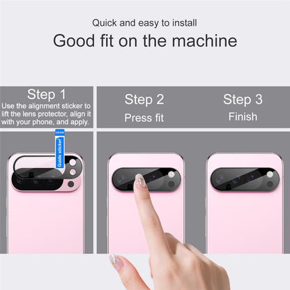 Beskyttelsesfilm til bagkamera Techsuit til Google Pixel 10 Pro, Hærdet Glas, Sort