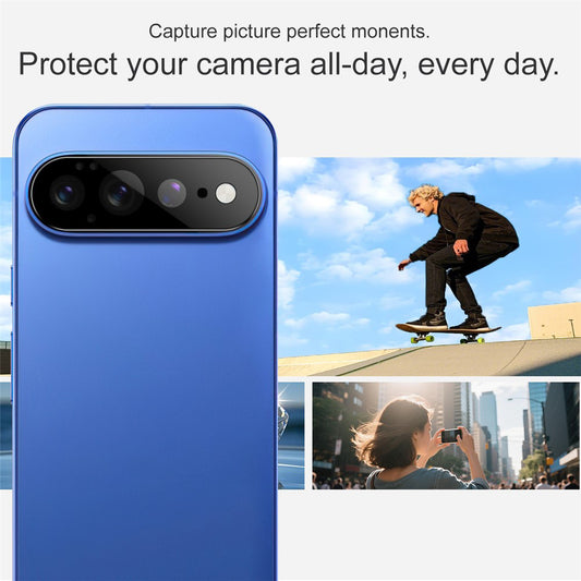 Techsuit bagkamera beskyttelsesfilm til Google Pixel 11 Pro XL, hærdet glas, sort