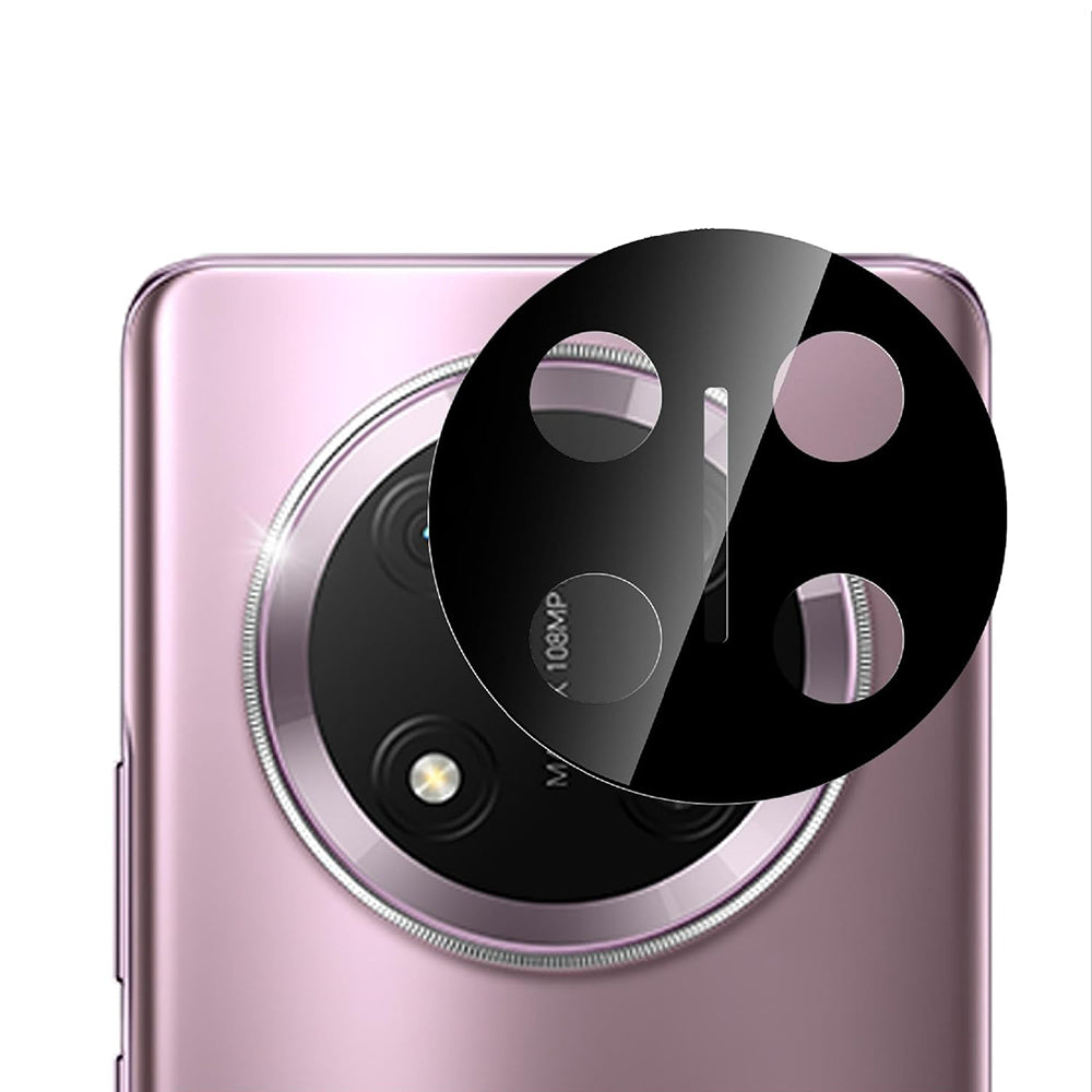 Techsuit beskyttelsesfilm til bagkamera til Honor X9c / Magic7 Lite, hærdet glas, sort
