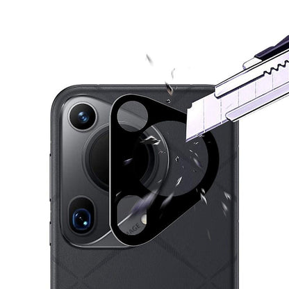 Beskyttelsesfilm til bagkamera Techsuit til Huawei Pura 70 Ultra, Hærdet Glas, Sort