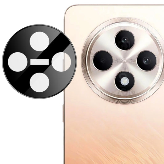 Techsuit bagkamera beskyttelsesfilm til Oppo Reno12 FS 5G / Reno12 FS 4G / Reno12 F 4G / Reno12 F, hærdet glas, sort