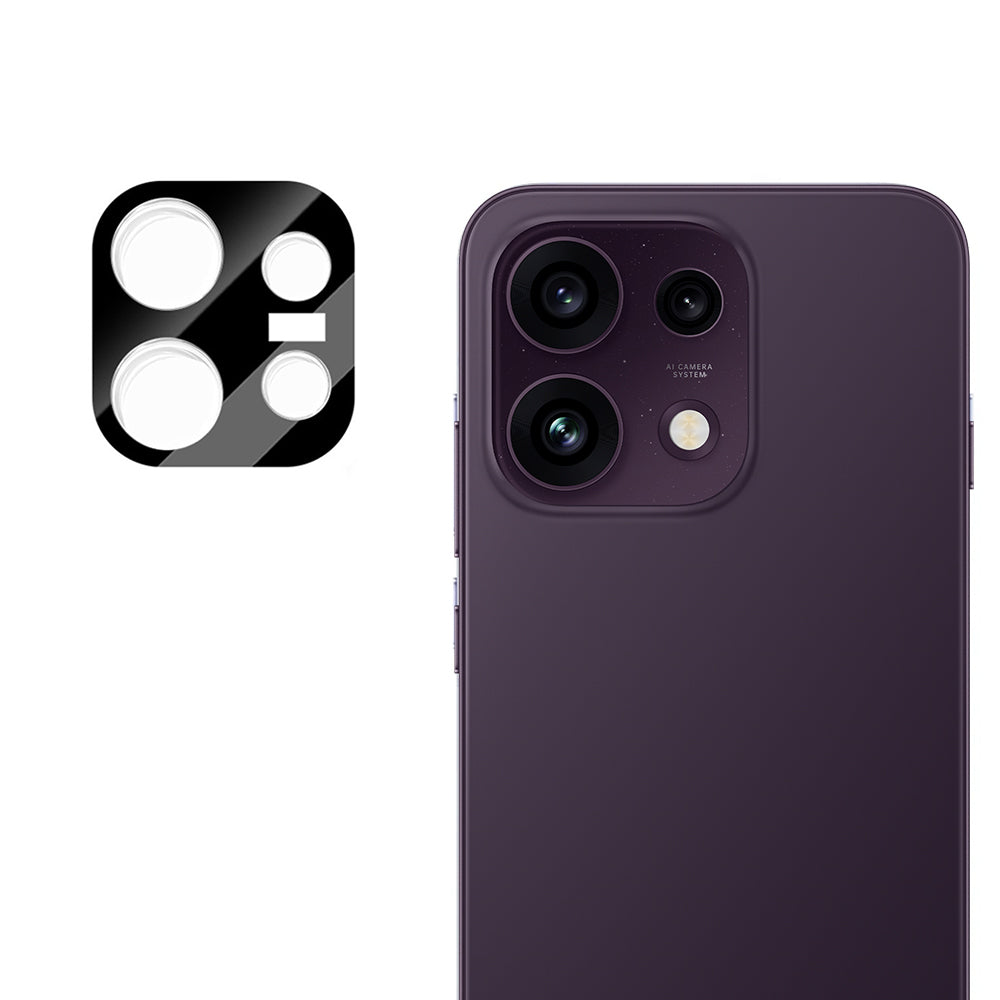 Techsuit bagkamera beskyttelsesfilm til Oppo Reno16 F / Reno16 FS, hærdet glas, sort