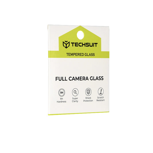 Techsuit Rear Camera Protective Film for Oppo Reno16 Pro, Tempered Glass, Black
