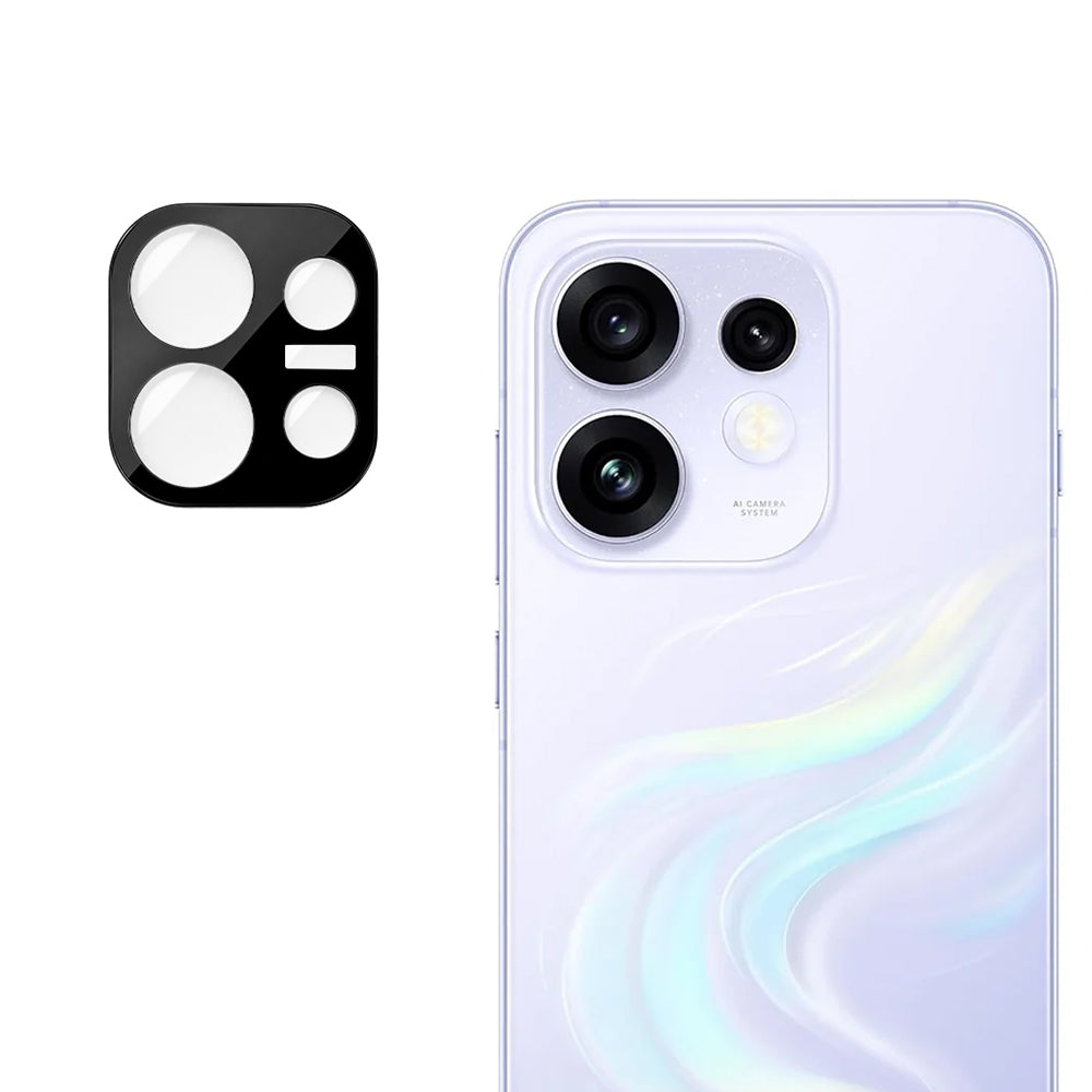 Techsuit bagkamera beskyttelsesfilm til Oppo Reno16, hærdet glas, sort
