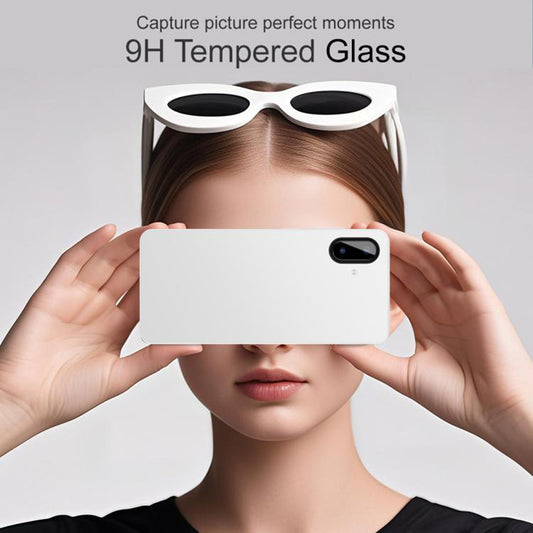 Techsuit bagkamera beskyttelsesfilm til Samsung Galaxy A07 4G A075, hærdet glas, sort