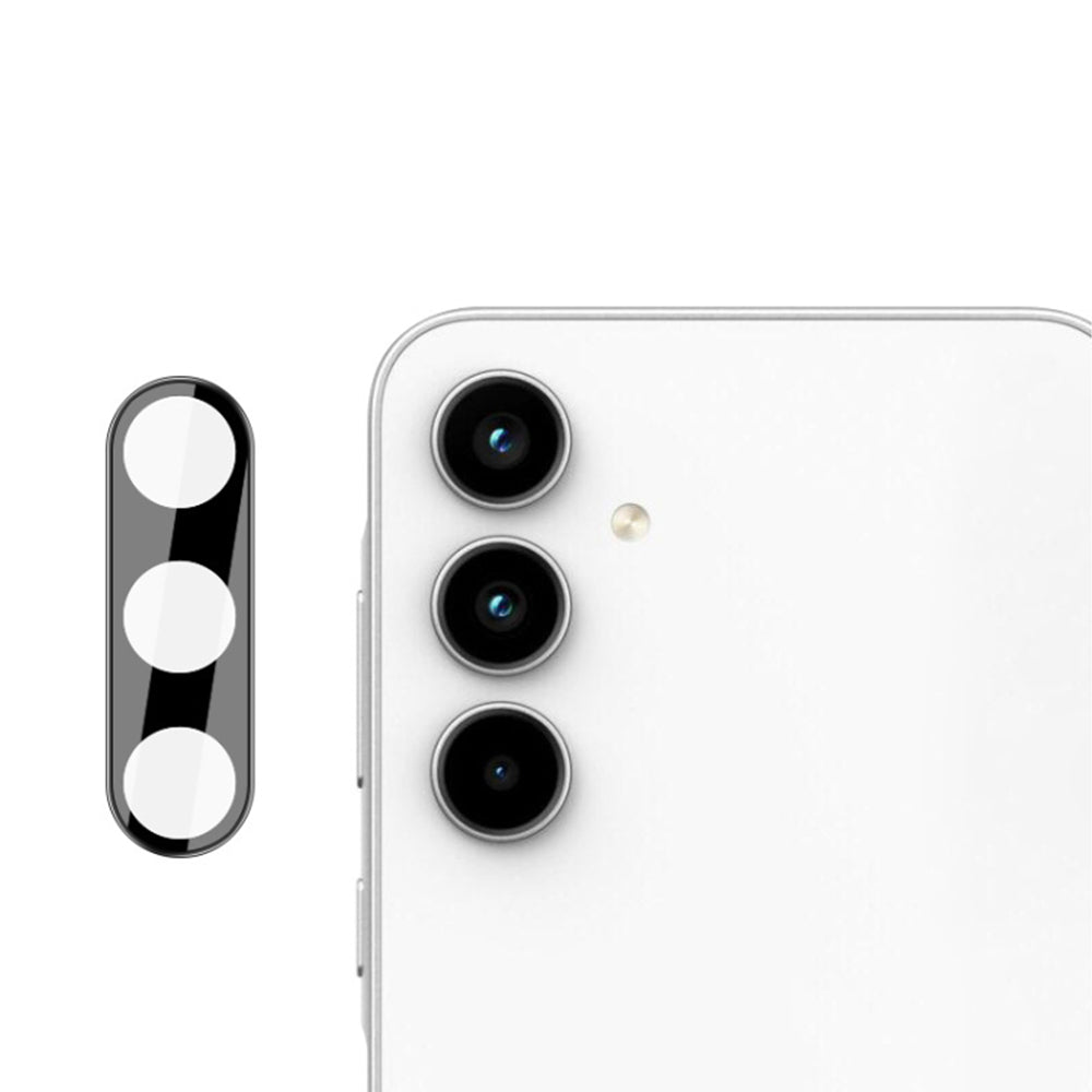Techsuit bagkamera beskyttelsesfilm til Samsung Galaxy A55 5G A556, hærdet glas, sort