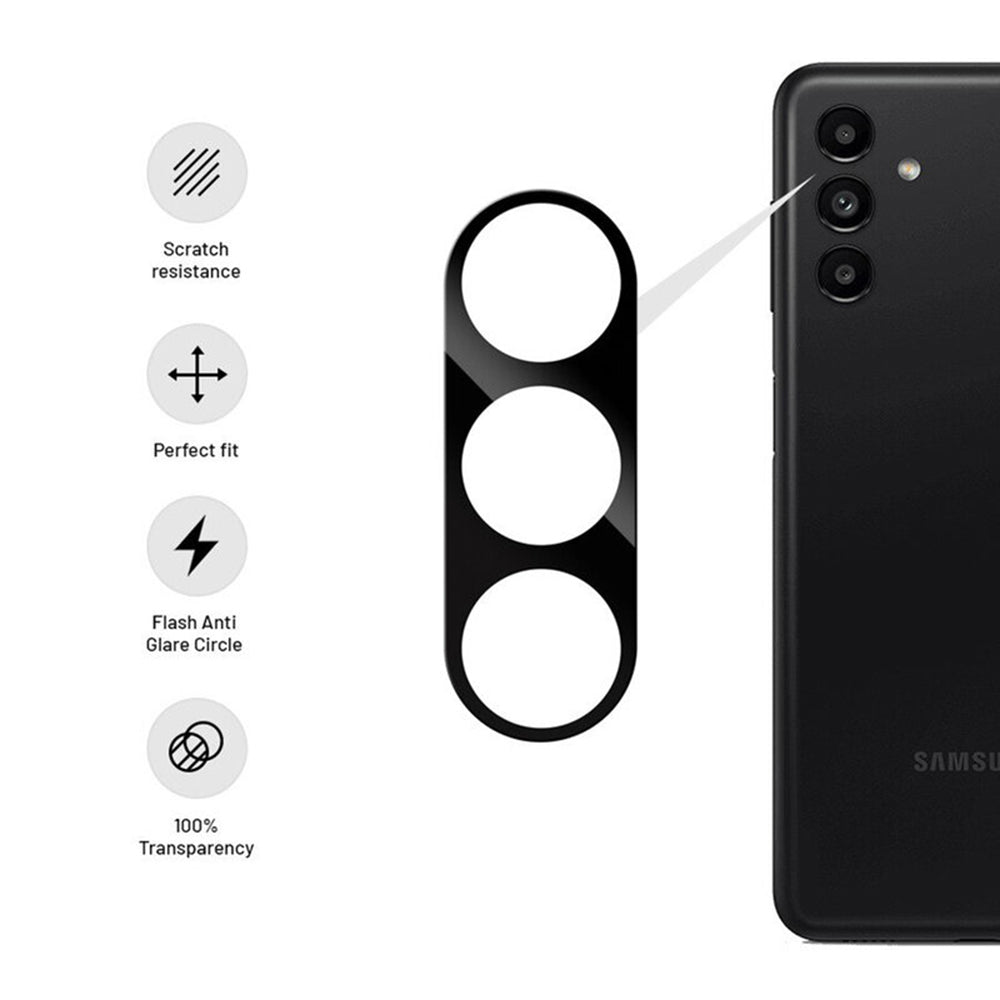 Techsuit bagkamera beskyttelsesfilm til Samsung Galaxy S24+ S926, hærdet glas, sort