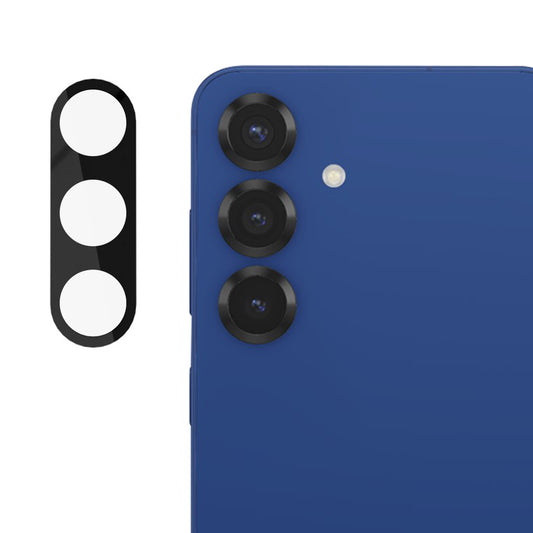Techsuit bagkamera beskyttelsesfilm til Samsung Galaxy S25 S931, hærdet glas, sort