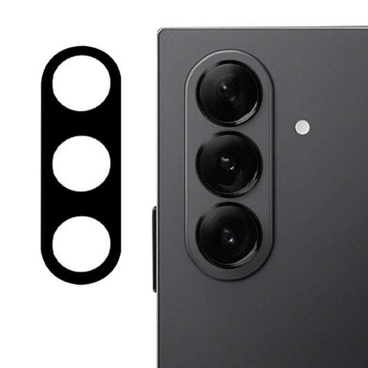Techsuit bagkamera beskyttelsesfilm til Samsung Galaxy Z Fold7 F966, hærdet glas, sort