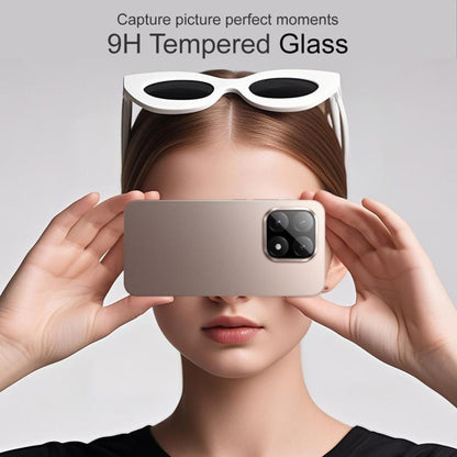 Techsuit beskyttelsesfilm til bagkamera til Xiaomi 15T, hærdet glas, sort
