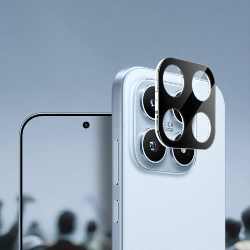 Beskyttelsesfilm til bagkamera Techsuit til Xiaomi 17, Hærdet glas, Sort