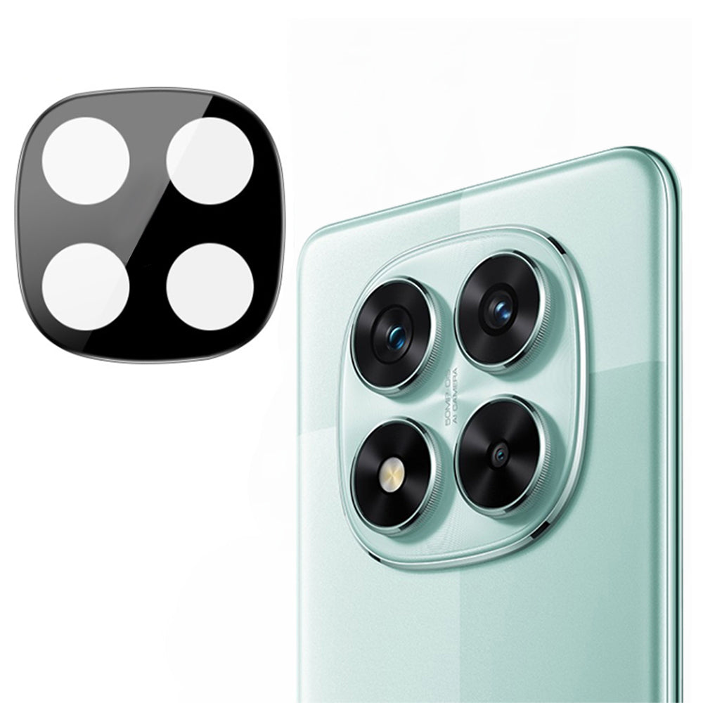 Techsuit bagkamera beskyttelsesfilm til Xiaomi Poco X7 / Redmi Note 14 Pro 5G, hærdet glas, sort