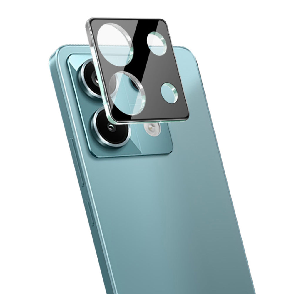 Techsuit bagkamera beskyttelsesfilm til Xiaomi Redmi Note 13 5G, hærdet glas, sort