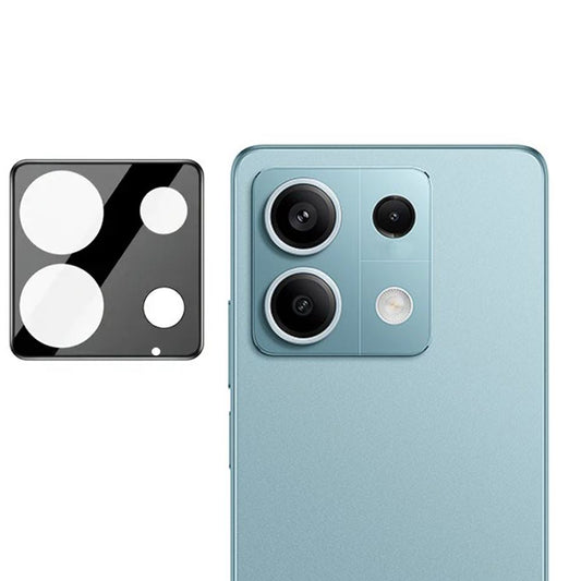 Techsuit bagkamera beskyttelsesfilm til Xiaomi Redmi Note 13 5G, hærdet glas, sort