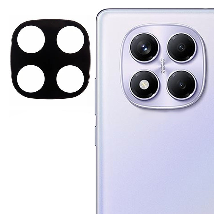 Techsuit bagkamera beskyttelsesfilm til Xiaomi Redmi Note 14 Pro 4G, hærdet glas, sort