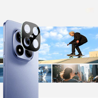 Beskyttelsesfilm til bagkamera Techsuit til Xiaomi Redmi Note 15 Pro 4G, Hærdet glas, Sort