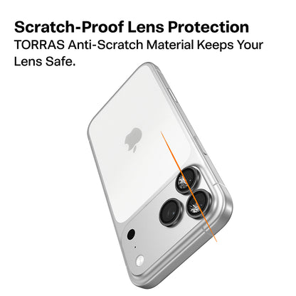 Torras Lensguard bagkamera beskyttelsesfilm til Apple iPhone 17 Pro Max / 17 Pro, hærdet glas, blå
