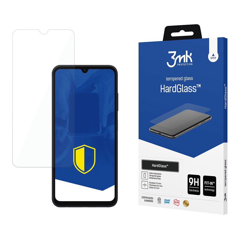 3MK HardGlass Skærmbeskytter til Samsung Galaxy A05s A057, Hærdet Glas, Fuld Lim