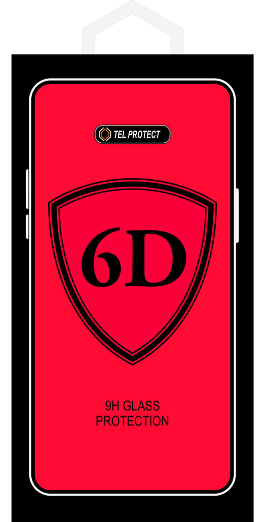 OEM skærmbeskytter til Samsung Galaxy A51 5G A516 / A51 A515, hærdet glas, fuld lim, 6D, sort