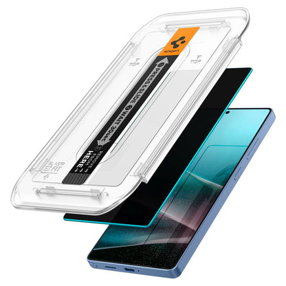 Privacy-skærmbeskytter Spigen GlastR EZ FIT HD til Samsung Galaxy S25 Ultra S938, hærdet glas, fuld lim, sæt med 2 stk. AGL09335