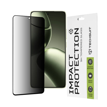 Privacy Techsuit skærmbeskyttelsesfilm til Xiaomi 14T Pro / 14T, hærdet glas, fuld lim, 111D