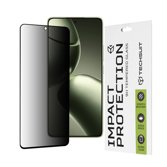Privacy Techsuit skærmbeskyttelsesfilm til Xiaomi 14T Pro / 14T, hærdet glas, fuld lim, 111D