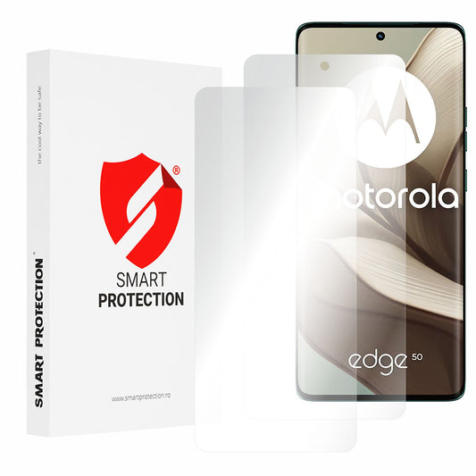 Smart Protection Premium Classic Skærmbeskytter til Motorola Edge 50, Plastik, Sæt med 2 stk