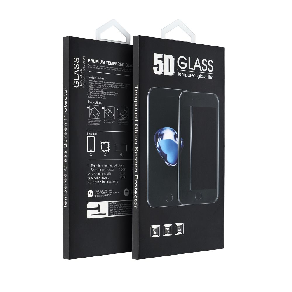OEM Skærmbeskytter til Xiaomi Redmi Note 14S, Hærdet Glas, Fuld Lim, 5D, Sort