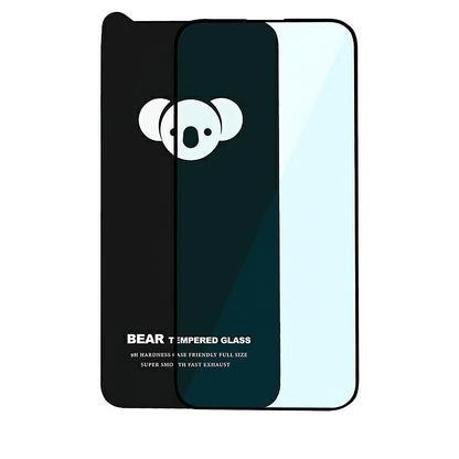 Bear HD skærmbeskytter til Samsung Galaxy S25 FE, hærdet glas, fuld lim, sort