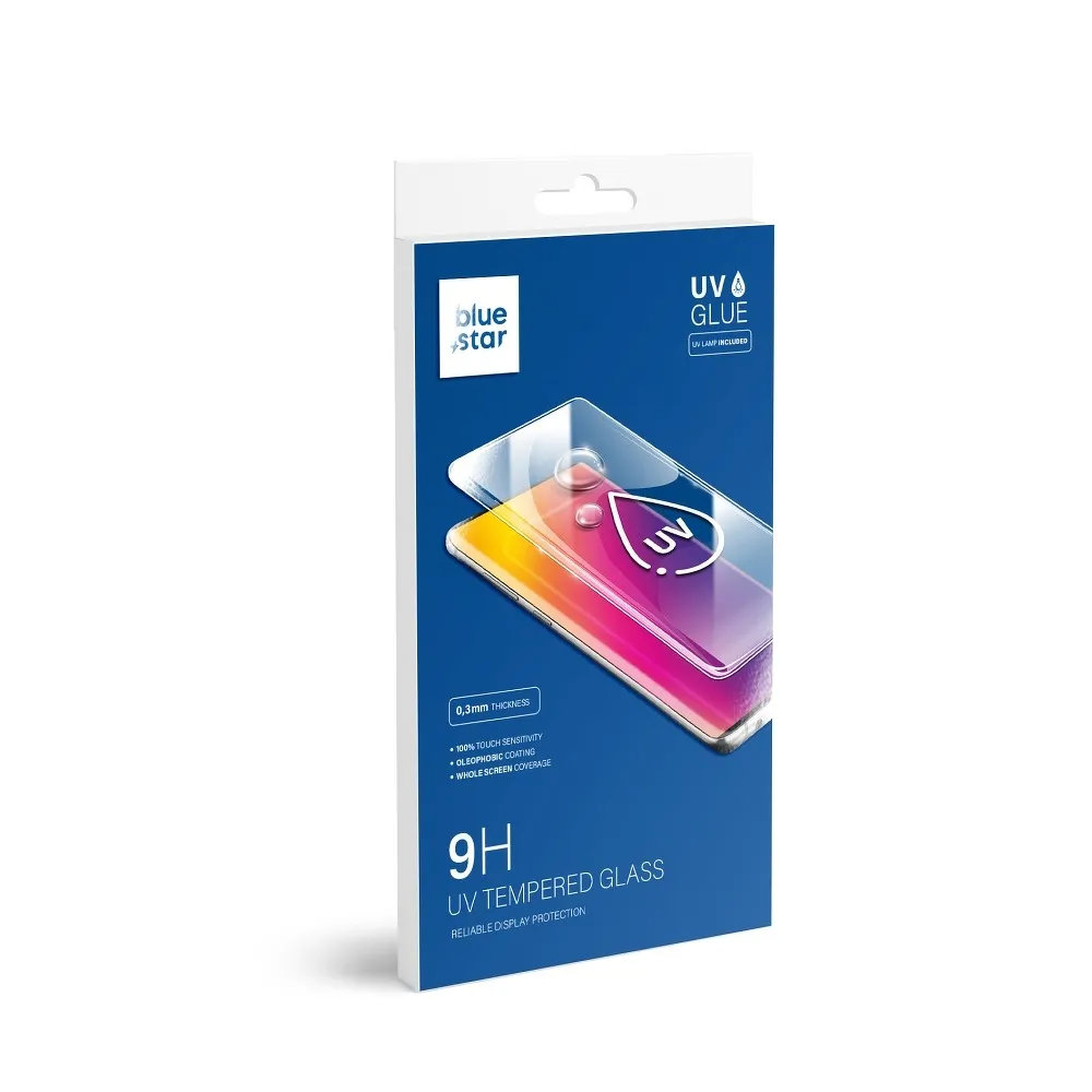Blue Star skærmbeskytter til Samsung Galaxy S20 G980, hærdet glas, UV-lim