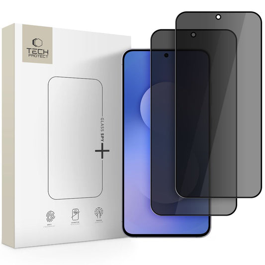 Privacy Tech-Protect Spy+ Skærmbeskytter til Samsung Galaxy A57 5G / A37 5G / S25 FE, Hærdet Glas, Fuld Lim, Sæt med 2 stk.