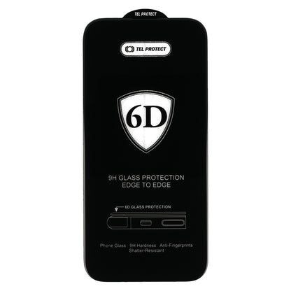 OEM skærmbeskytter til Samsung Galaxy S26 S942, hærdet glas, fuld lim, 6D, sort