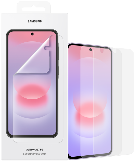 Skærmbeskyttelsesfilm Samsung til Galaxy A37 5G, Plastik, Sæt med 2 stykker EF-UA376CTEGWW
