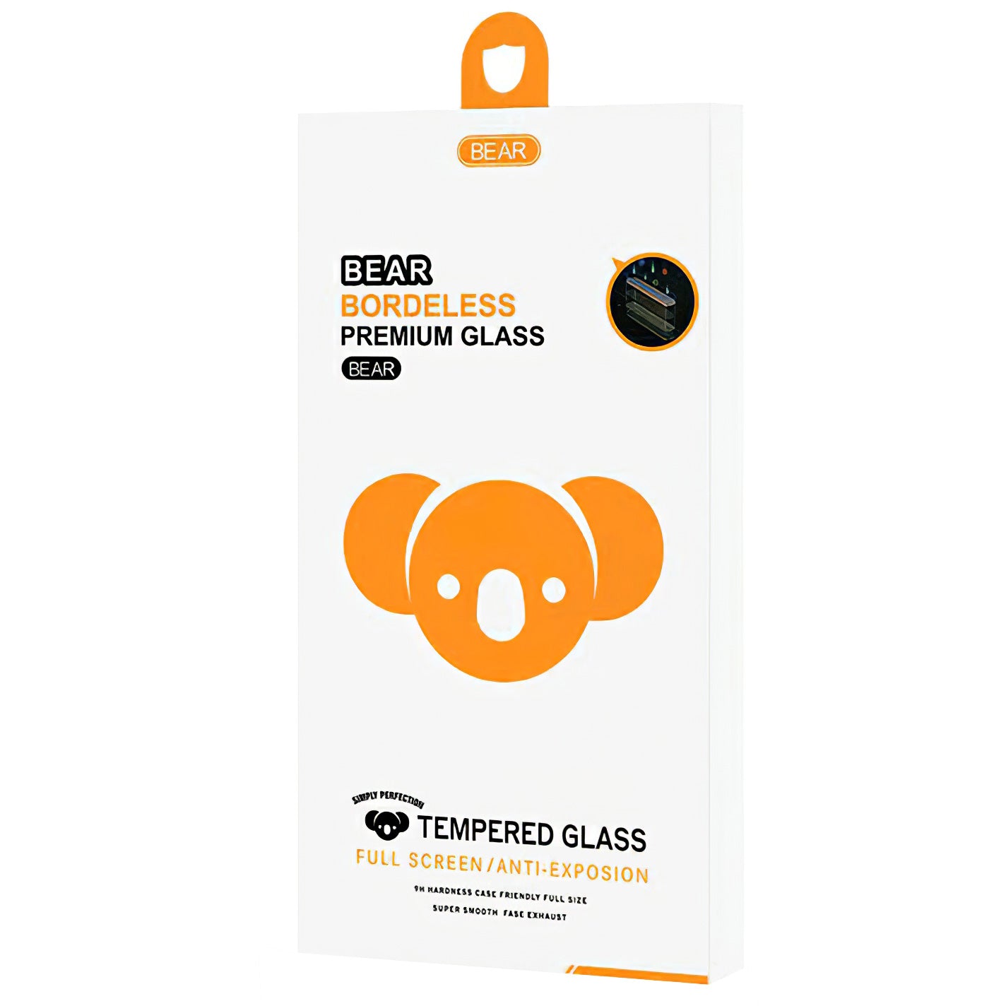 Bear Borderless Screen Protector for Apple iPhone 17e / 16e / 14, Tempered Glass, Full Glue