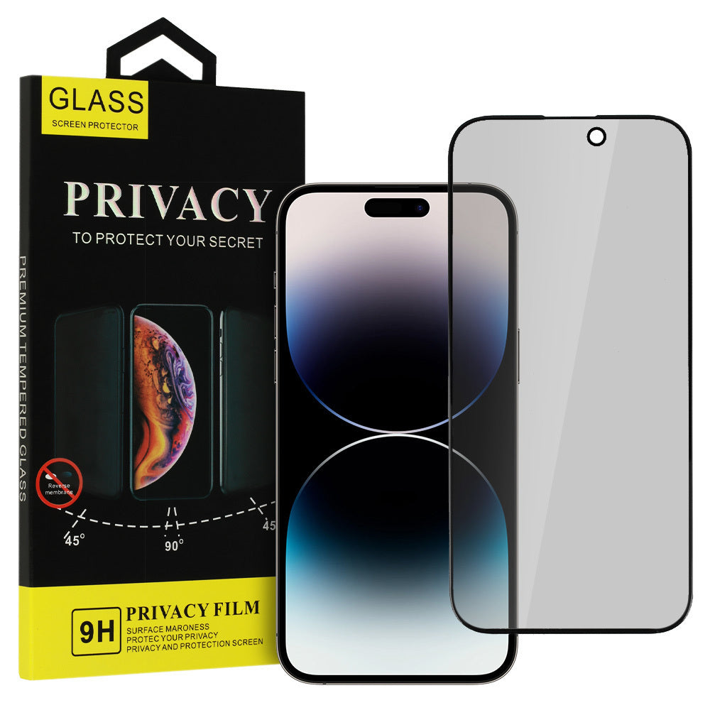 Privacy-skærmbeskyttelse OEM til Apple iPhone 17, hærdet glas, fuld lim