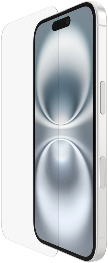 Belkin ScreenForce TemperedGlass skærmbeskytter til Apple iPhone 16 / 15 / 14 Pro, hærdet glas, fuld lim OVA135zz