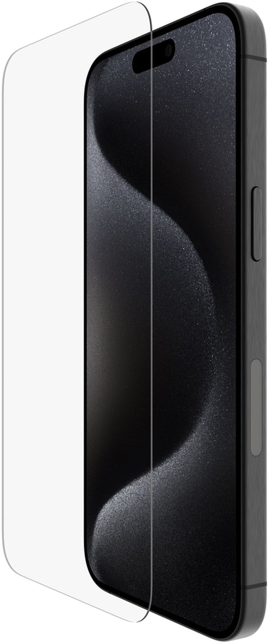 Skærmbeskytter Belkin ScreenForce UltraGlass 2 til Apple iPhone 15 Pro Max, Hærdet Glas, Full Glue OVA134zz