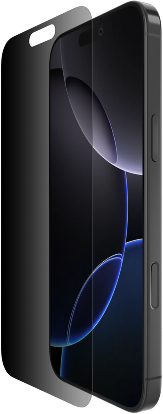 Privacy Skærmbeskyttelsesfilm Belkin ScreenForce InvisiGlass til Apple iPhone 16 Pro Max, Sikkerhedsglas, Full Glue OVA170hq
